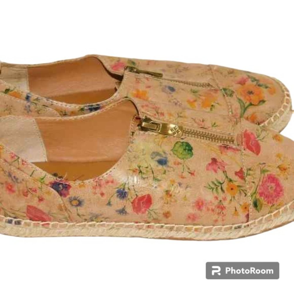 Patricia Nash Floral Espadrille Slip-On Sneakers in Blush Multi - Picture 5 of 12